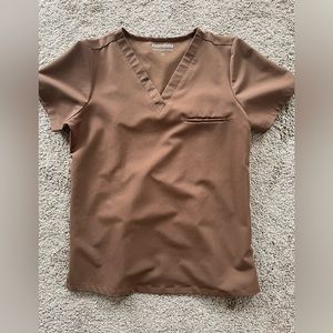 One Pocket Top Chocolate Brown Size XS